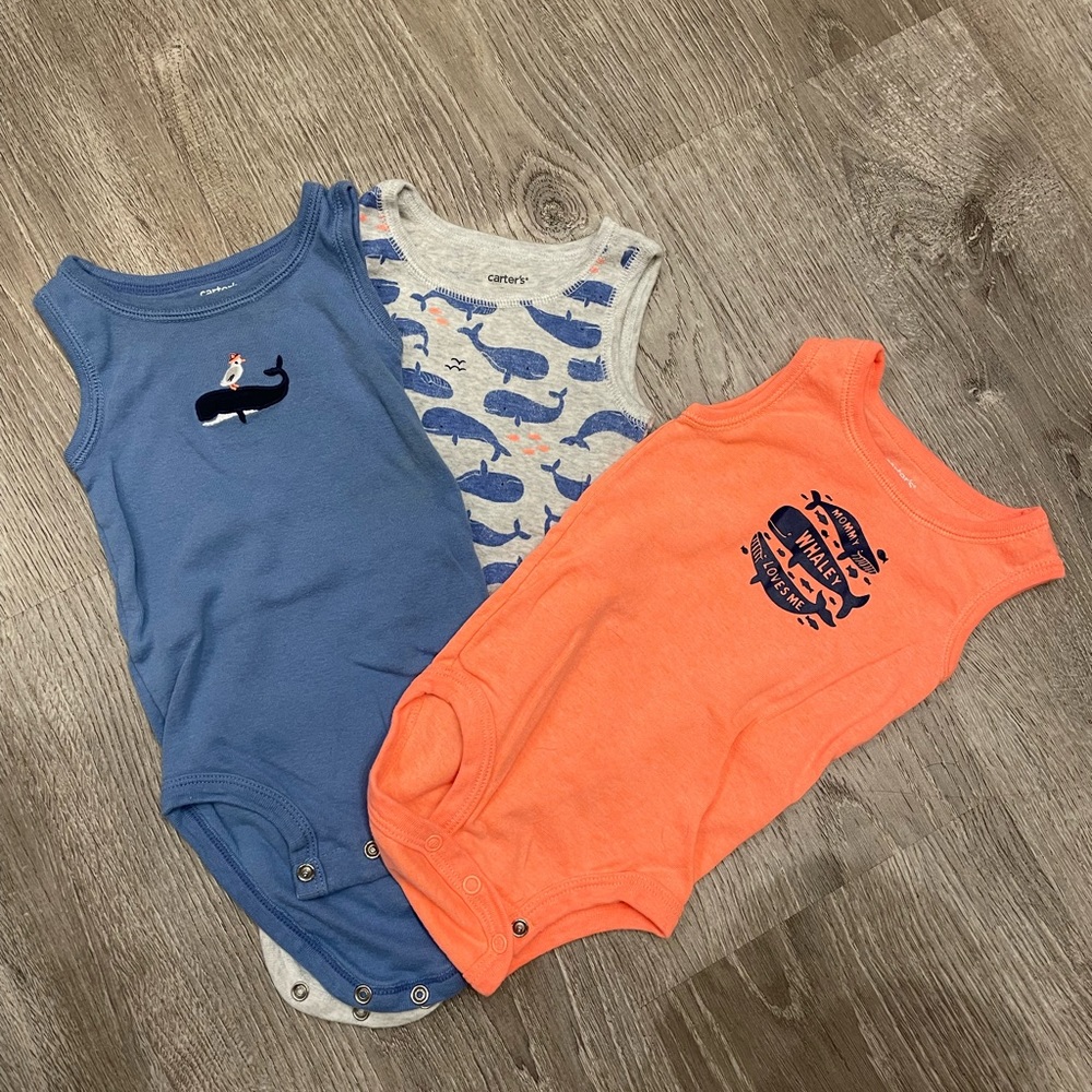 Baby boy sleeveless onesies